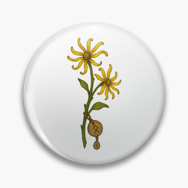 Item preview, Sunbloom Herb sticker – Radiant Alchemy Flower of Vitality designed and sold by AlcheArtsStudio.