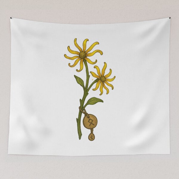 Item preview, Sunbloom Herb sticker – Radiant Alchemy Flower of Vitality designed and sold by AlcheArtsStudio.