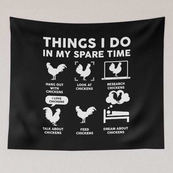 Item preview, Things I Do In My Spare Time Rooster Chicken designed and sold by LounisArt.