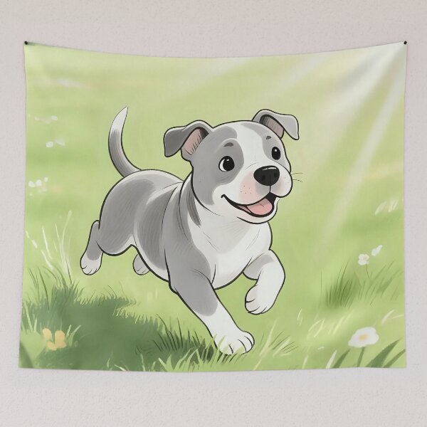 Item preview, Puppy dog playing in a field.  designed and sold by Nomad-Maynard.