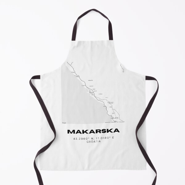 Item preview, Makarska Croatia Map Art | Minimalist Coastal City Map | Travel Print designed and sold by RM-Journey.