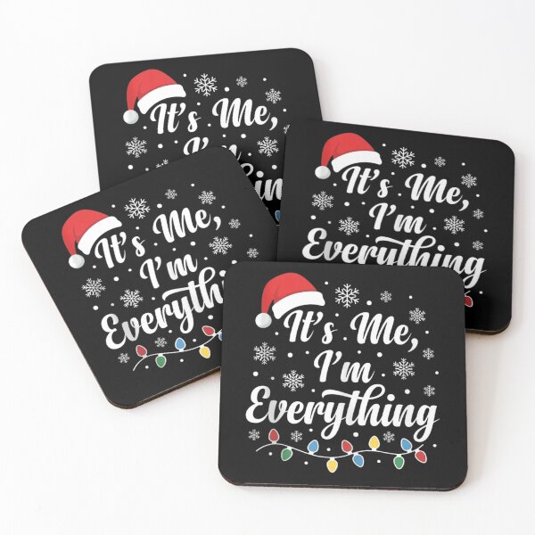 Item preview, Its Me Im Everything Festive Christmas Typography With Colorful Holiday Lights designed and sold by DunciOcukino.