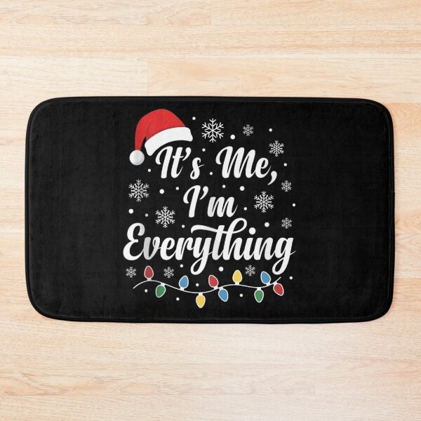 Item preview, Its Me Im Everything Festive Christmas Typography With Colorful Holiday Lights designed and sold by DunciOcukino.