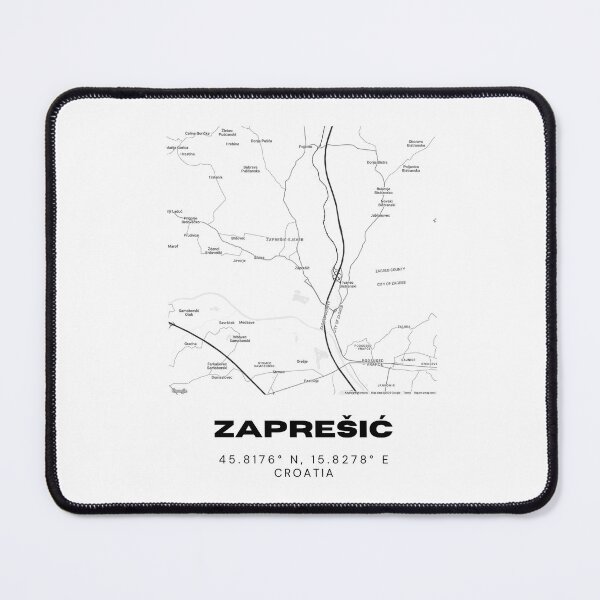 Item preview, Zaprešić Croatia Map Art | Minimalist City Print | Modern Design designed and sold by RM-Journey.