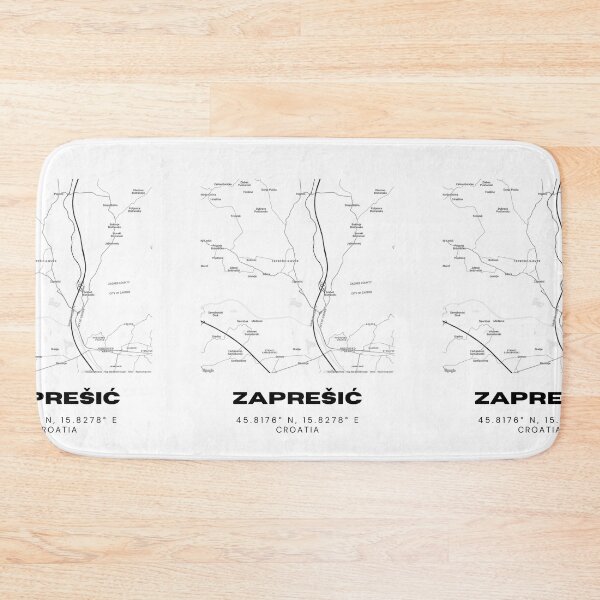 Item preview, Zaprešić Croatia Map Art | Minimalist City Print | Modern Design designed and sold by RM-Journey.