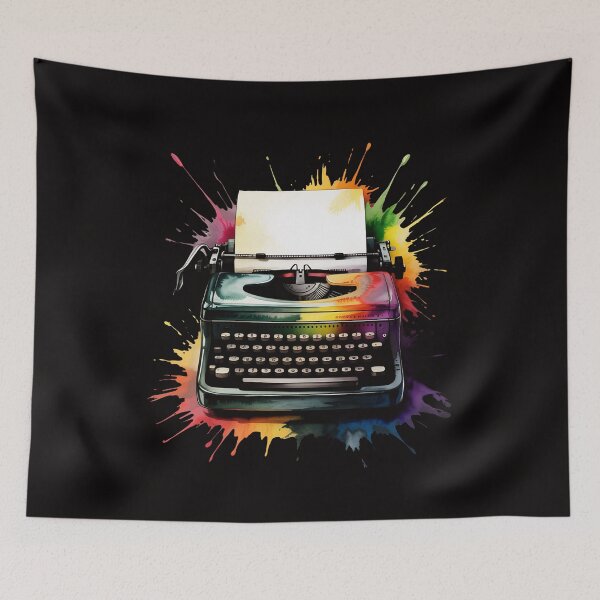 Item preview, Watercolor Typewriter Writing Writer Creative Author designed and sold by banbopbii.