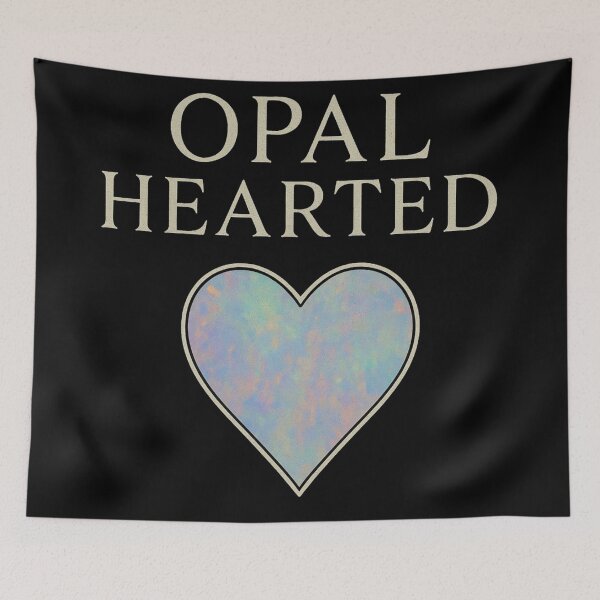 Item preview, Opal Hearted – Gothic Opal Heart Illustration designed and sold by Mouraludia.