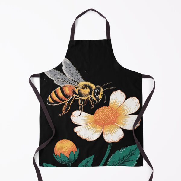 Item preview, Honeybee and Flower Dot Art Premium designed and sold by LegendsArt75.