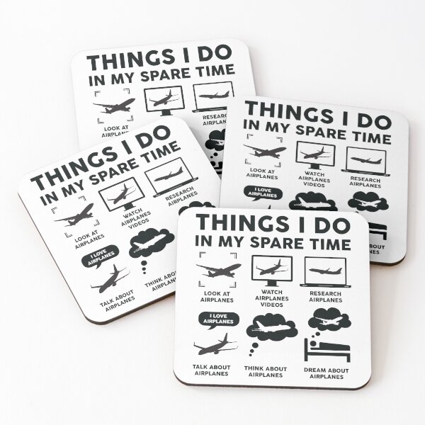 Item preview, Things I Do In My Spare Time Airplanes designed and sold by LounisArt.