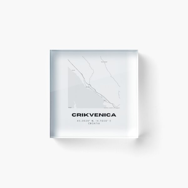 Item preview, Crikvenica Croatia Map Print | Minimalist Coastal City Art | Travel Decor designed and sold by RM-Journey.
