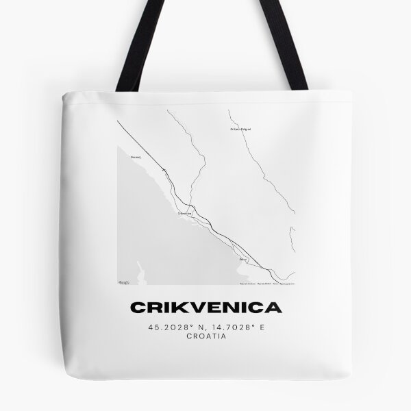 Item preview, Crikvenica Croatia Map Print | Minimalist Coastal City Art | Travel Decor designed and sold by RM-Journey.