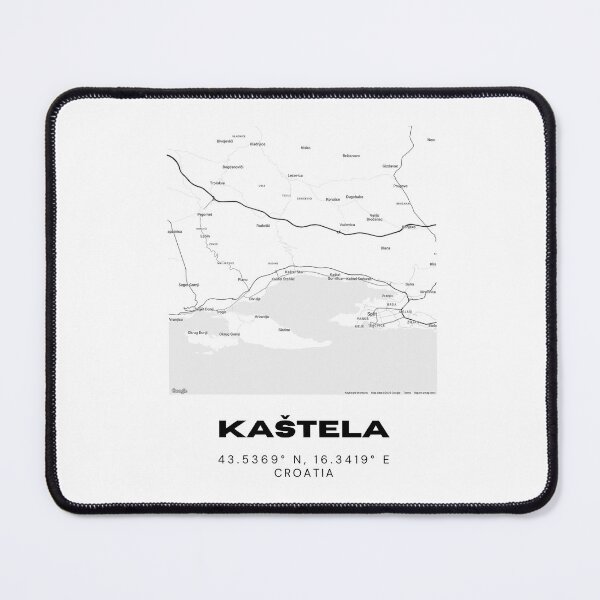 Item preview, Kaštela Croatia Map Art | Minimal City Line Map | Coastal Travel Print designed and sold by RM-Journey.