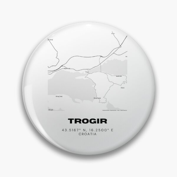 Item preview, Trogir Croatia Map Print | Minimalist Historic City Art | Travel Decor designed and sold by RM-Journey.