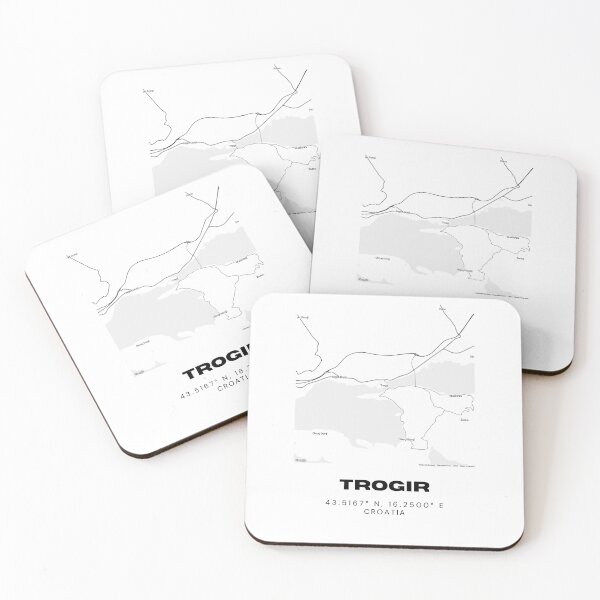 Item preview, Trogir Croatia Map Print | Minimalist Historic City Art | Travel Decor designed and sold by RM-Journey.
