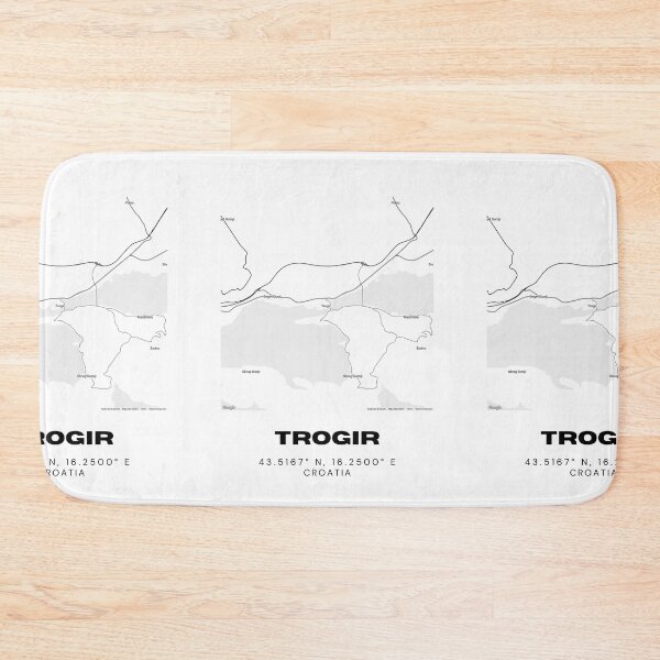 Item preview, Trogir Croatia Map Print | Minimalist Historic City Art | Travel Decor designed and sold by RM-Journey.
