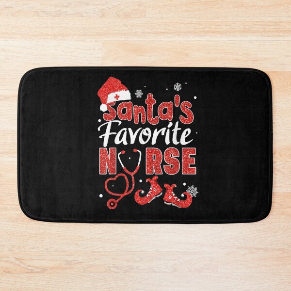 Item preview, Favorite Nurse Christmas Glitter Typography With Stethoscope And Elf Shoes Art designed and sold by LittleNhutton.