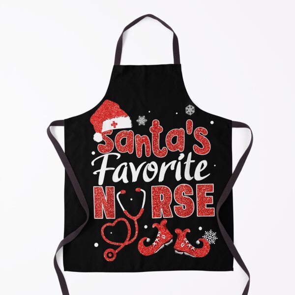 Item preview, Favorite Nurse Christmas Glitter Typography With Stethoscope And Elf Shoes Art designed and sold by LittleNhutton.