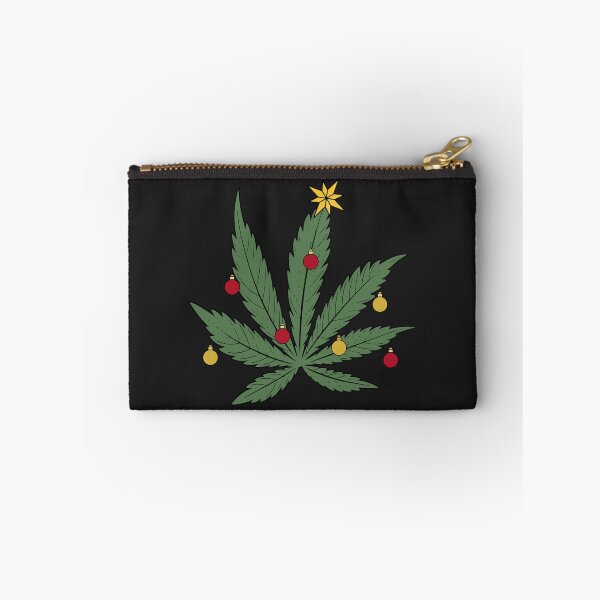 Item preview, Merry & High Christmas Weed Leaf designed and sold by Cannaxes Studio.