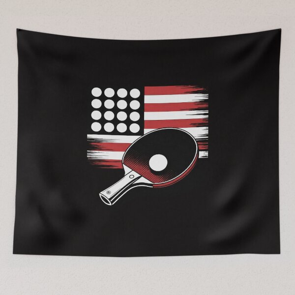 Item preview, Table Tennis Ping Pong Sports Usa Flag Women Kids Men designed and sold by banbopbii.