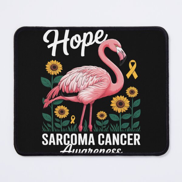 Item preview, Hope Sarcoma Bone Cancer Awareness Flamingo & Daisy Flowers designed and sold by LegendsArt75.