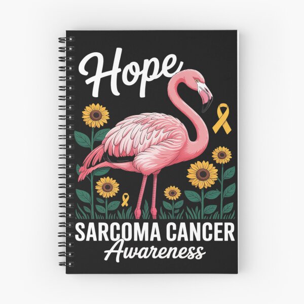 Item preview, Hope Sarcoma Bone Cancer Awareness Flamingo & Daisy Flowers designed and sold by LegendsArt75.