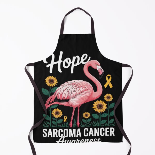 Item preview, Hope Sarcoma Bone Cancer Awareness Flamingo & Daisy Flowers designed and sold by LegendsArt75.