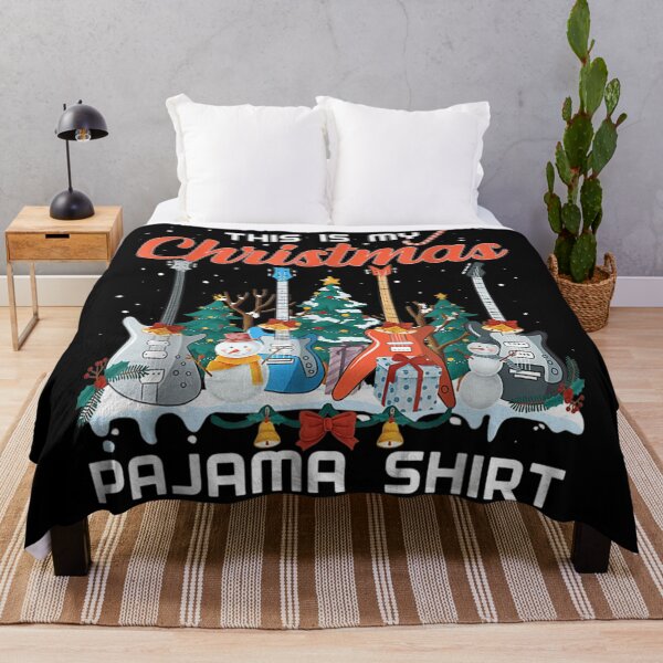 Item preview, This Is My Christmas Pajama Shirt Electric Guitars And Snowy Pines designed and sold by LittleNhutton.