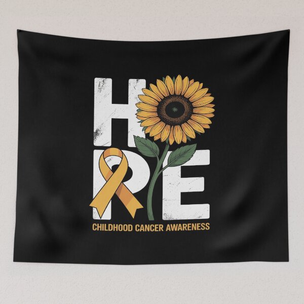 Item preview, Hope Sunflower Childhood Cancer Awareness designed and sold by LegendsArt75.
