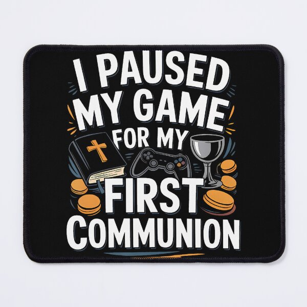 Item preview, I Paused My Game For My 1St Communion Video Game Controller designed and sold by markettathorn.