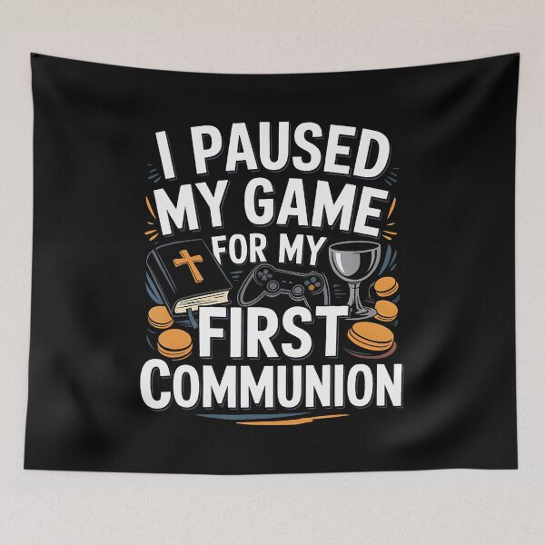 Item preview, I Paused My Game For My 1St Communion Video Game Controller designed and sold by markettathorn.