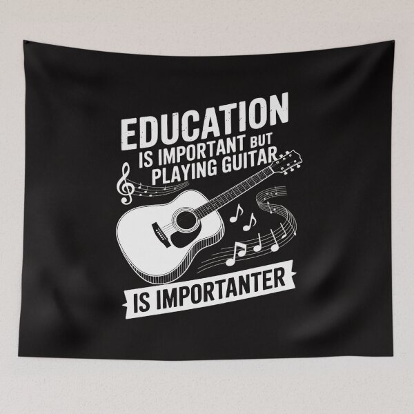 Item preview, Education Is Important But Playing Guitar Is Importanter designed and sold by banbopbii.