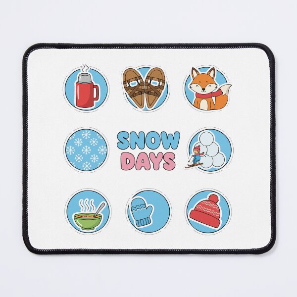 Item preview, Cute Winter Snow Days Icon Sticker Set designed and sold by graphicnew.
