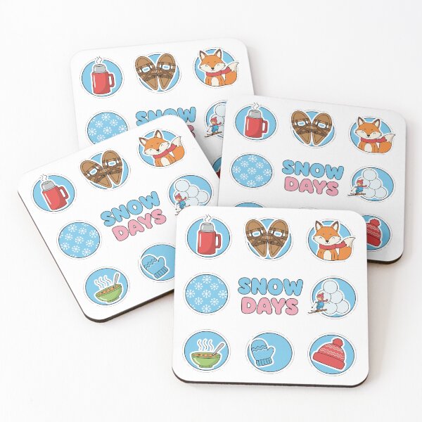 Item preview, Cute Winter Snow Days Icon Sticker Set designed and sold by graphicnew.