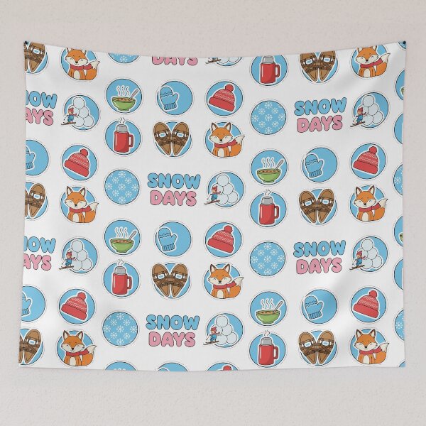 Item preview, Cute Winter Snow Days Icon Sticker Set designed and sold by graphicnew.