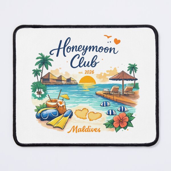 Item preview, Honeymoon Club Maldives – Sticker Style Travel Design (est. 2026) designed and sold by Memorph.