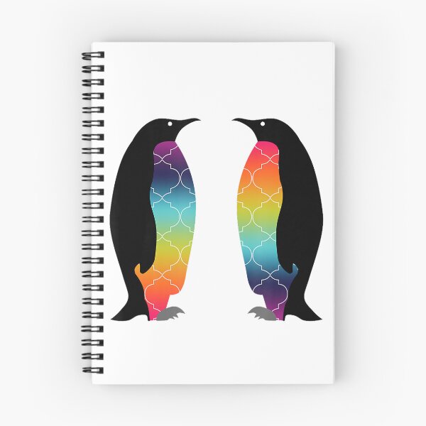 Item preview, Rainbow Penguin Couple Cute Pride Illustration designed and sold by taphoustwanda.