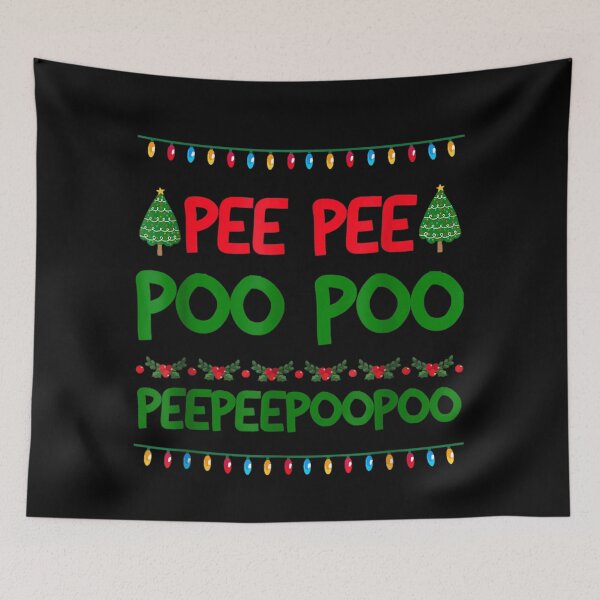 Item preview, Funny Pee Pee Poo Poo Ugly Christmas Sweater Style Holiday Humor designed and sold by Serene woods.