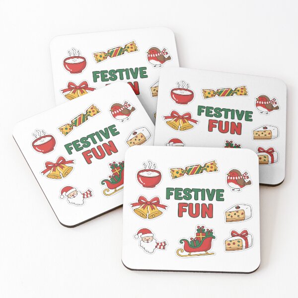 Item preview, Festive Fun Christmas Icon Sticker Set designed and sold by graphicnew.