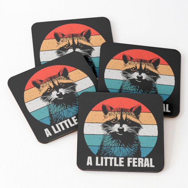 Item preview, A Little Feral - Funny Raccoon Enthusiasts Gift designed and sold by kamalasyakila.