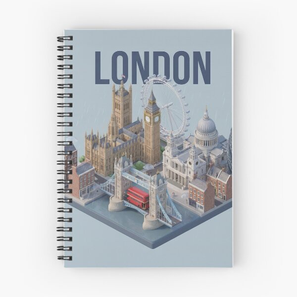 Item preview, London Landmarks in Miniature – Isometric 3D City Diorama Illustration designed and sold by Chetan-Anu.