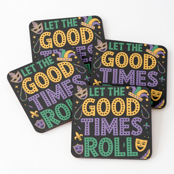 Item preview, Festive Mardi Gras Typography Let The Good Times Roll designed and sold by RoyesButler.