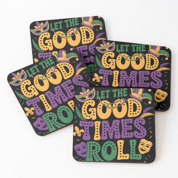 Item preview, Let The Good Times Roll Colorful Mardi Gras Design designed and sold by RoyesButler.