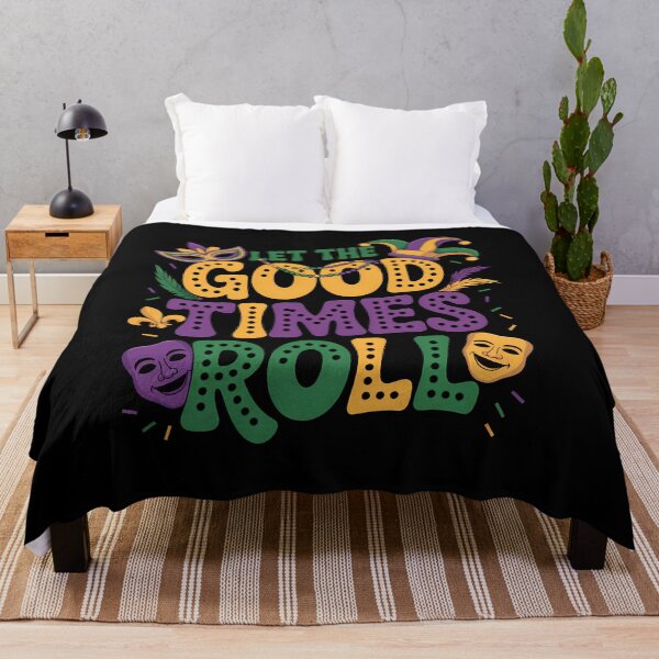Item preview, Let The Good Times Roll Colorful Mardi Gras Design designed and sold by RoyesButler.