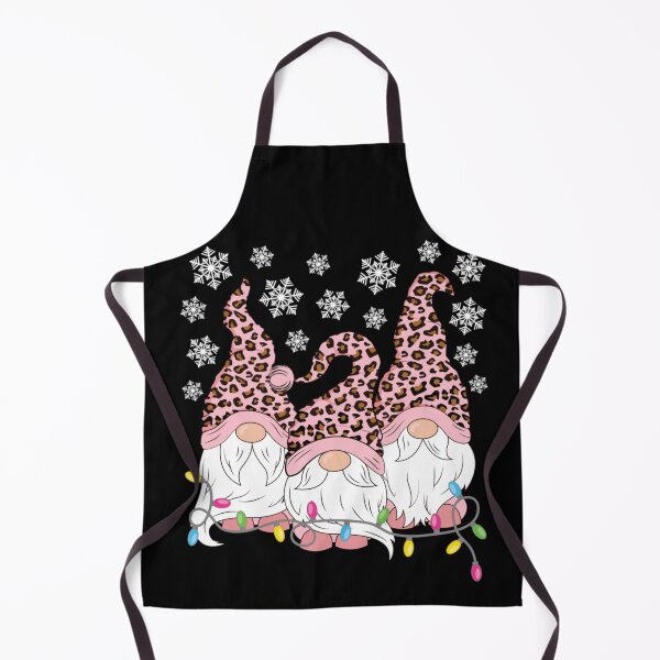 Item preview, Cute Christmas Gnomes Wearing Pink Leopard Print Hats And Holiday Lights designed and sold by Serene woods.