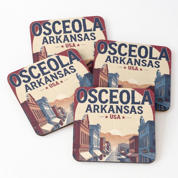Item preview, Osceola Arkansas USA Vintage Travel Tourism  designed and sold by TravelersGems.
