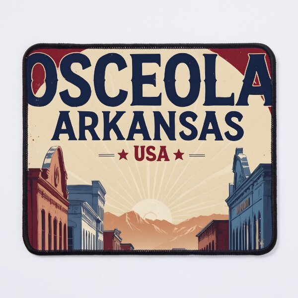 Item preview, Osceola Arkansas USA Vintage Travel Tourism designed and sold by TravelersGems.