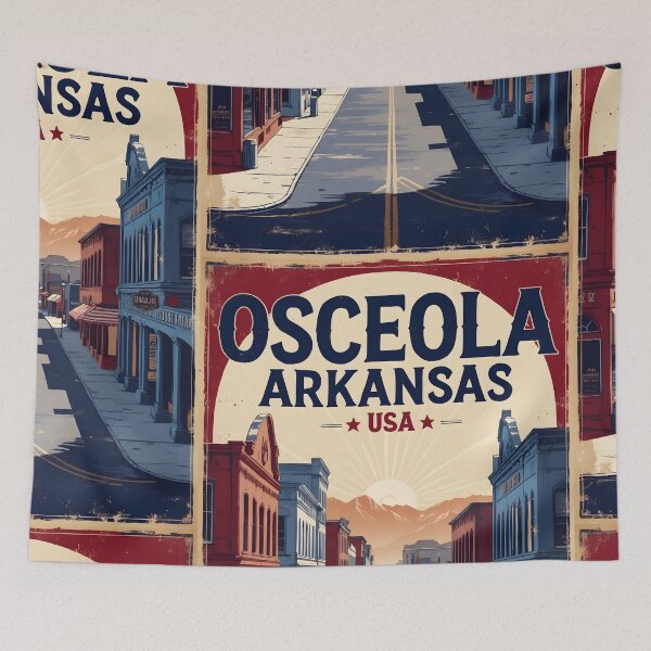 Item preview, Osceola Arkansas USA Vintage Travel Tourism  designed and sold by TravelersGems.