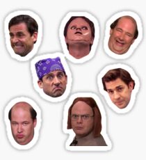 The Office Faces Sticker Pack Sticker