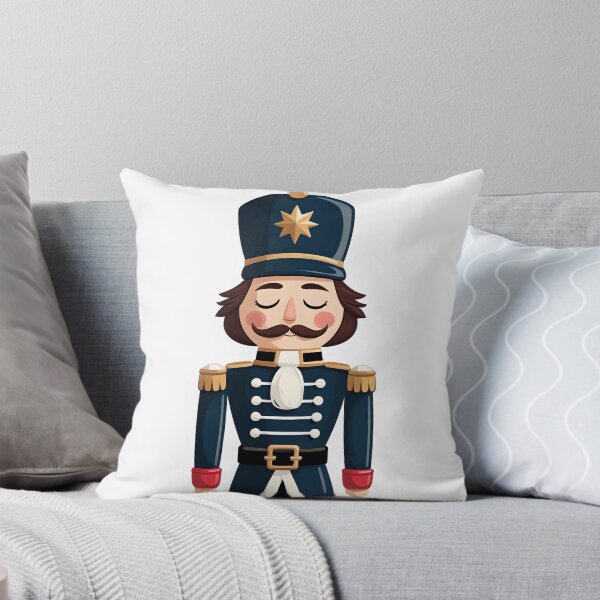 Item preview, Sleepy Nutcracker Toy Soldier with Closed Eyes Cozy Winter Sticker Art designed and sold by BankMano.