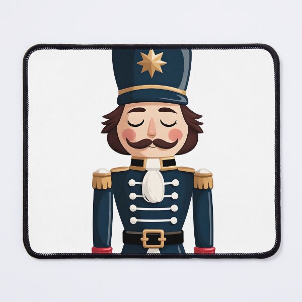 Item preview, Sleepy Nutcracker Toy Soldier with Closed Eyes Cozy Winter Sticker Art designed and sold by BankMano.